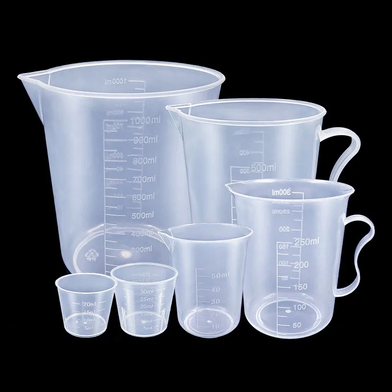 Camping Cooking Tool Set - 6Pcs Plastic Measuring Cups Set -