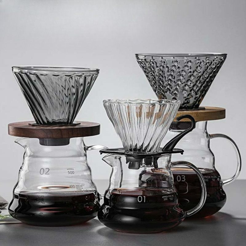 Camping Cooking Accessories - Pour Over Coffee Maker Set High-Heat