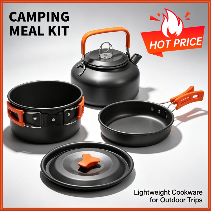 Camping Cooking Hardware - Camping Cooking set Camping Cookware Travel