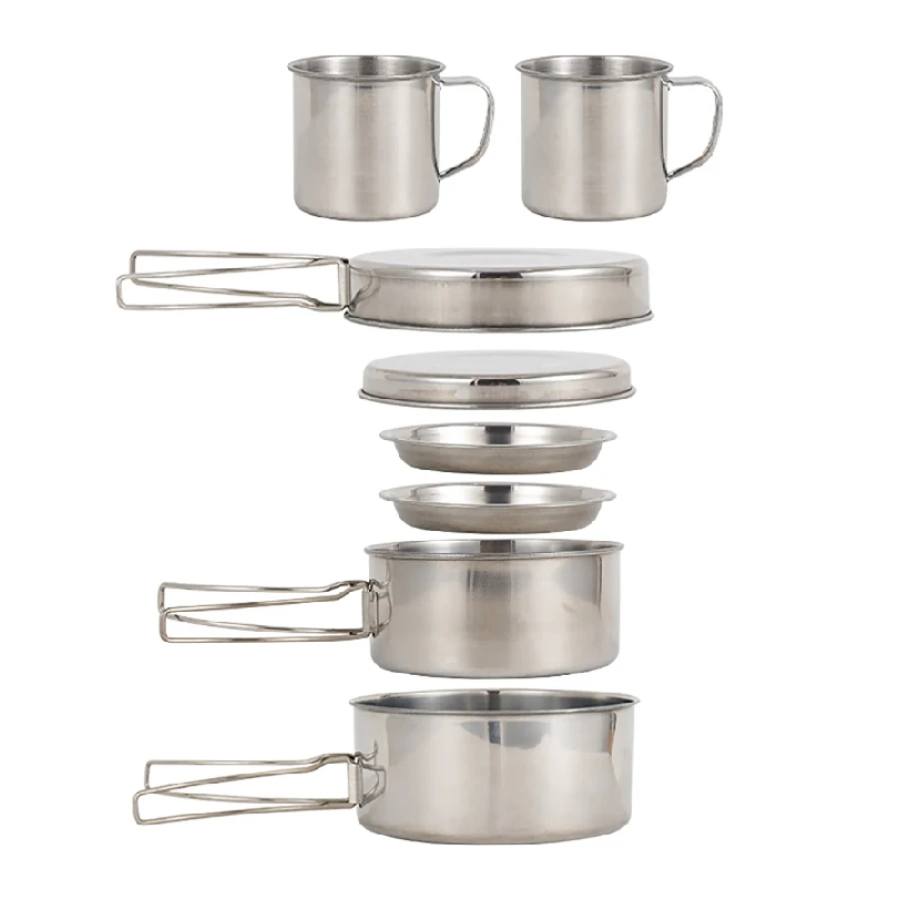 8pcs/Set Camping Cookware Mess - огляд і ціна Camping Cooking Hardware