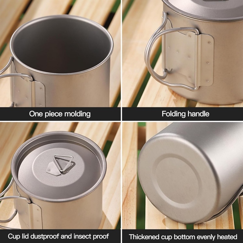 Titanium Camping Mug with Fold - огляд і ціна Camping Cooking Hardware