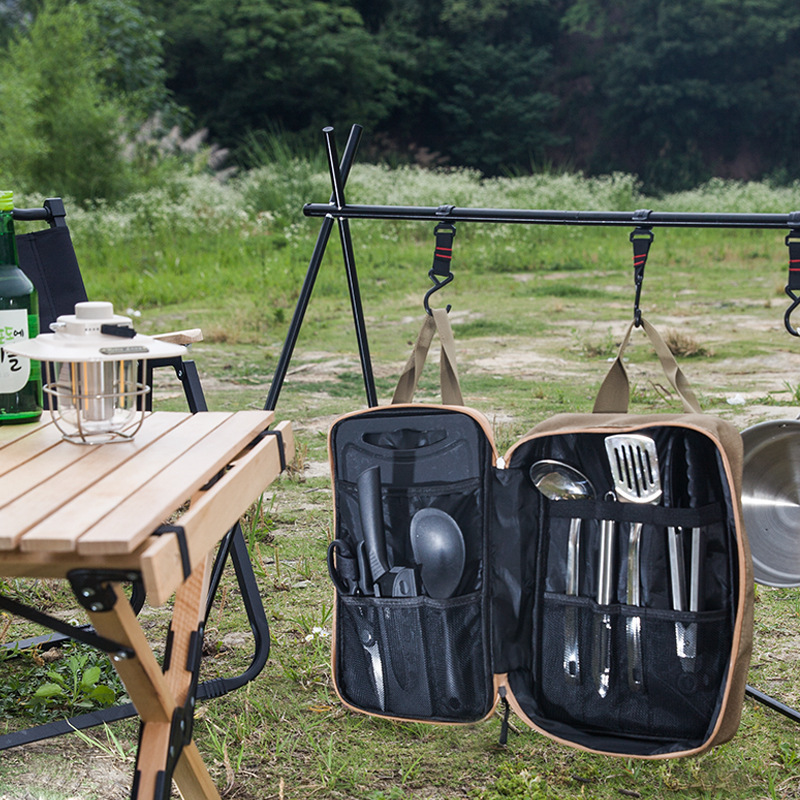 8pcs Camping Kitchen Cookware  - огляд і ціна Camping Cooking Tool Set