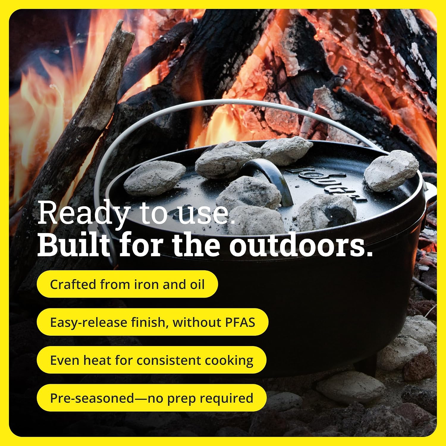 Camp Dutch Oven - Pre-Seasoned - огляд і ціна Camp Dutch Oven Cast