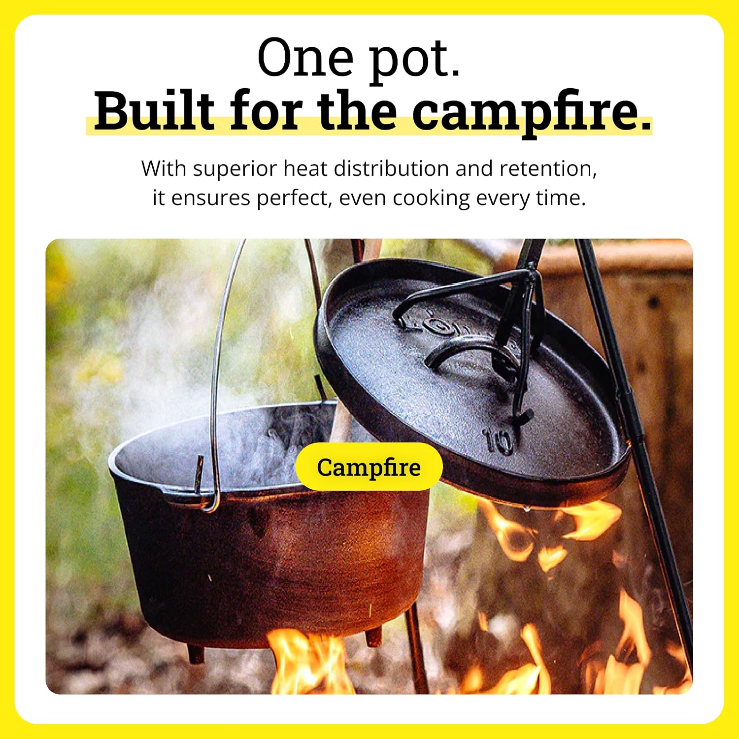 Camp Dutch Oven - Pre-Seasoned - огляд і ціна Camp Dutch Oven Cast