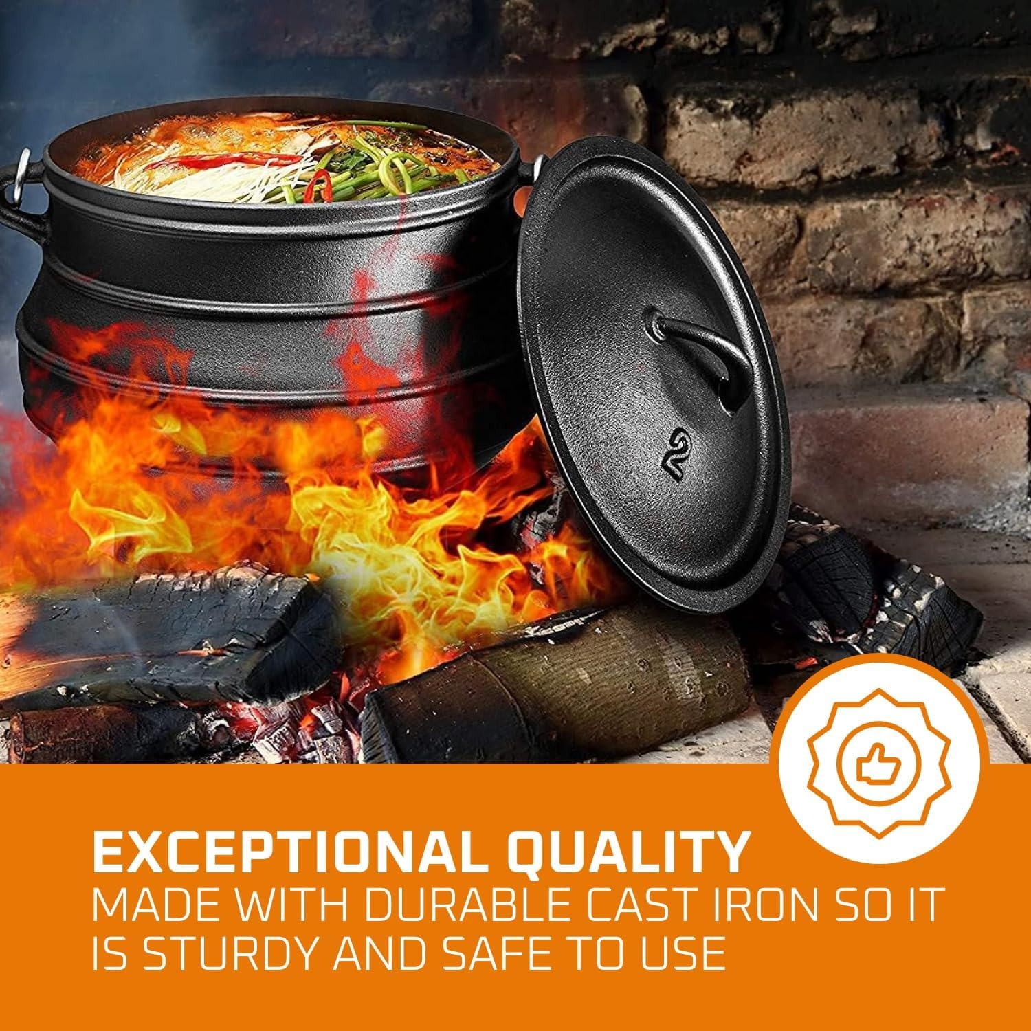 12 Quart Cast Iron Dutch Oven  - огляд і ціна Camp Dutch Oven Cast
