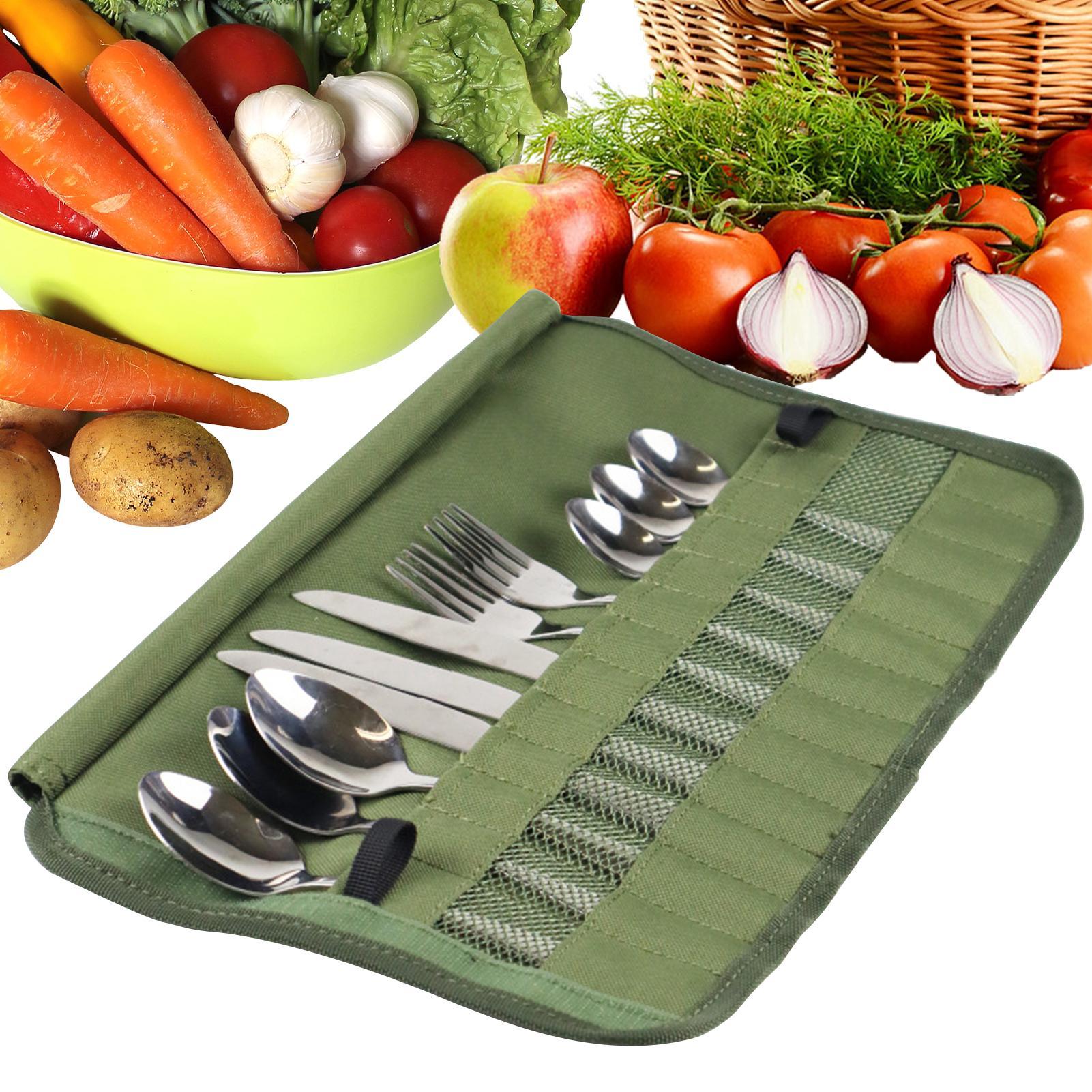 Camping Tableware Roll Bag Kit - огляд і ціна Camping Cooking Utensil Roll