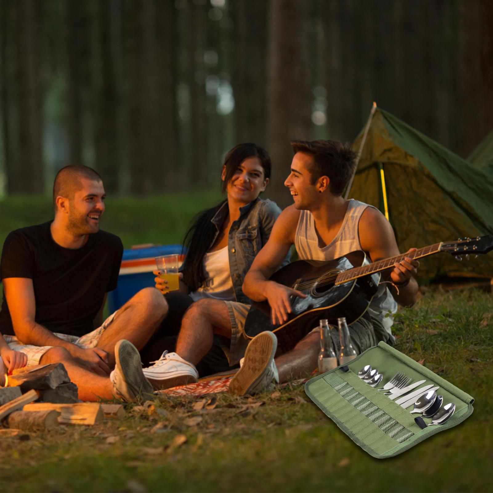 Camping Tableware Roll Bag Kit - огляд і ціна Camping Cooking Utensil Roll