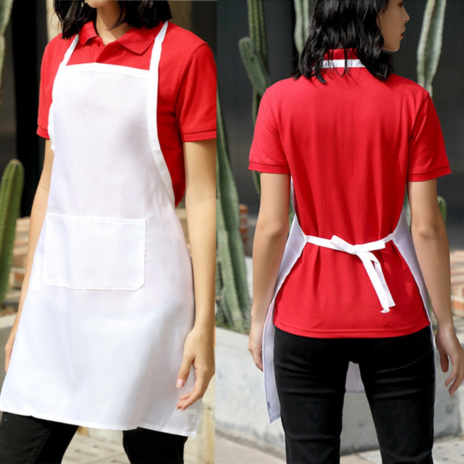 1/3pcs White Kitchen Aprons fo - огляд і ціна Camping Cooking Apron