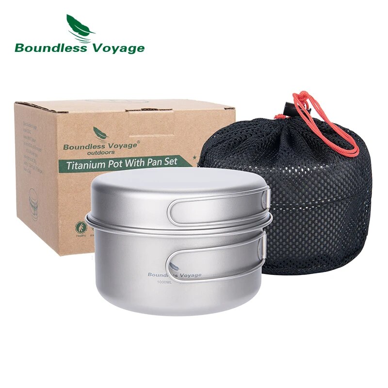 Boundless Voyage Titanium Pot  - огляд і ціна Camping Cooking Set 2 Person