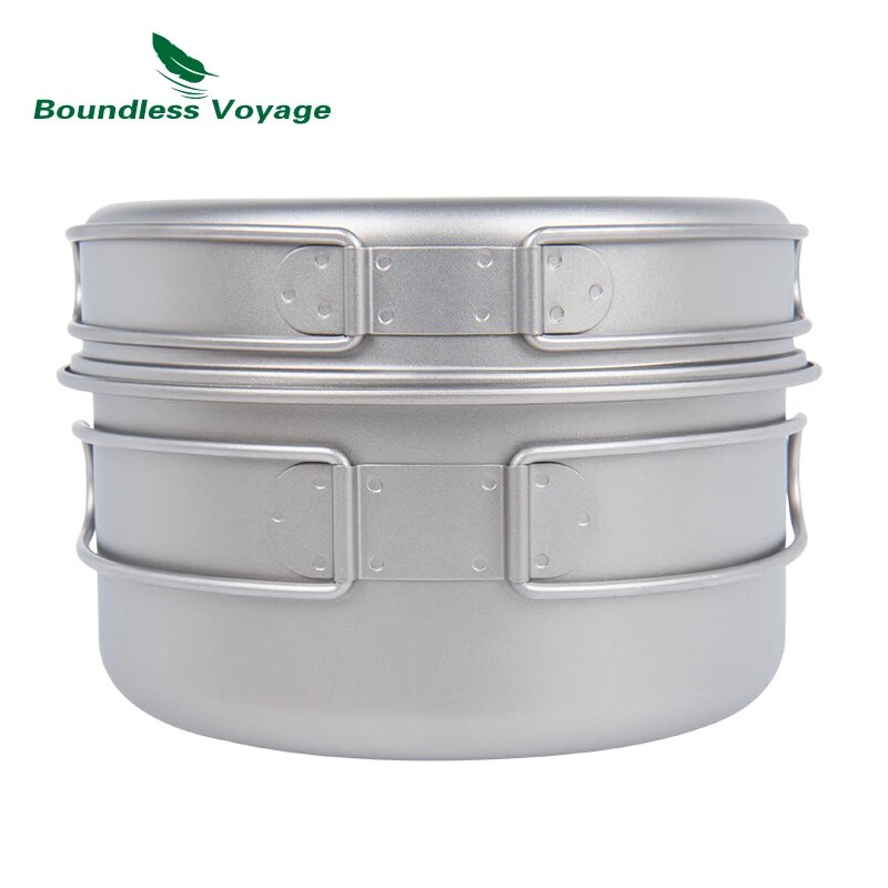 Boundless Voyage Titanium Pot  - огляд і ціна Camping Cooking Set 2 Person