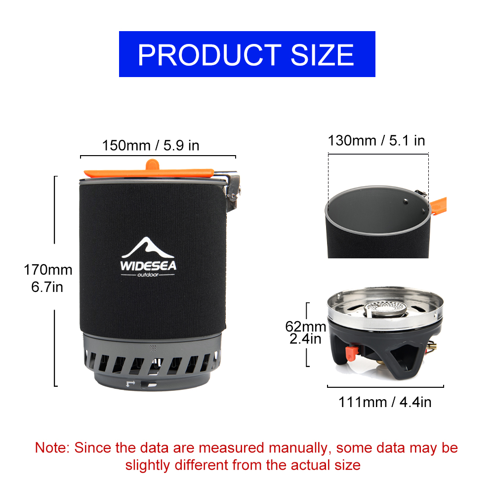 Widesea Camping Cooking System - огляд і ціна Camping Cooking Set 2 Person