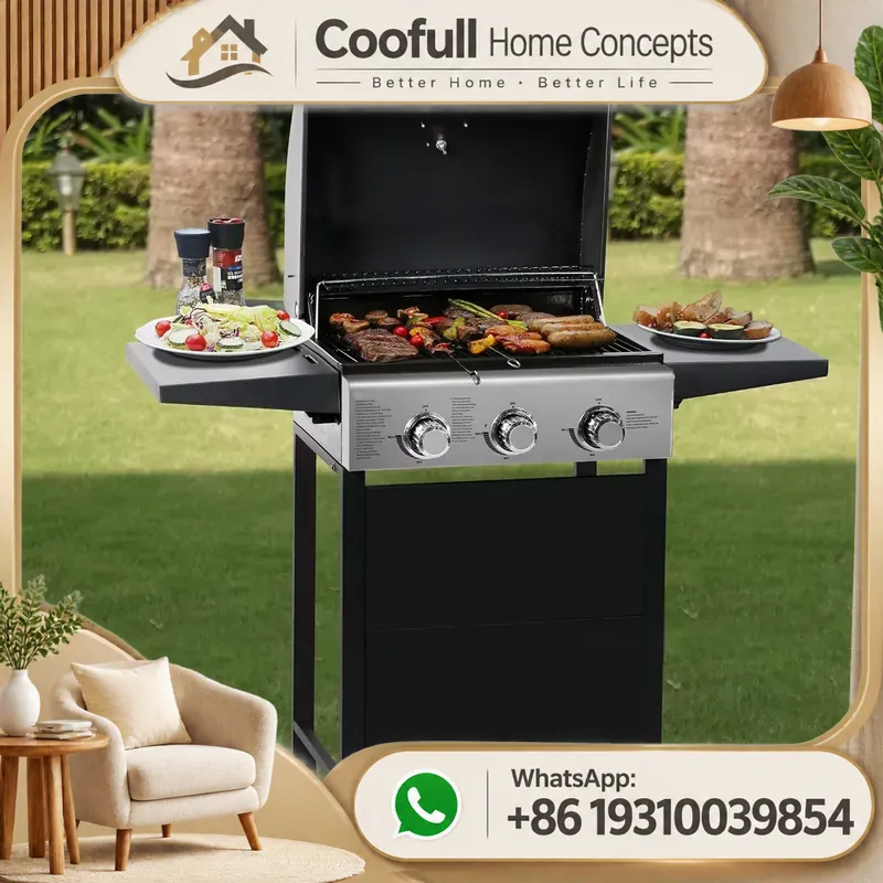 Propane Gas Grill With Side Bu - огляд і ціна Camping Cooking Table Foldable