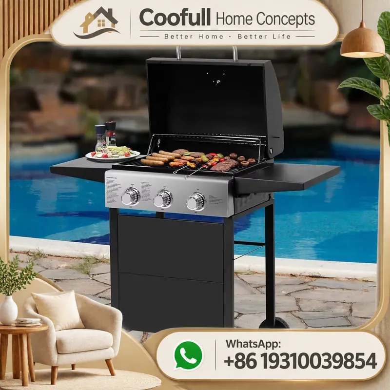 Propane Gas Grill With Side Bu - огляд і ціна Camping Cooking Table Foldable