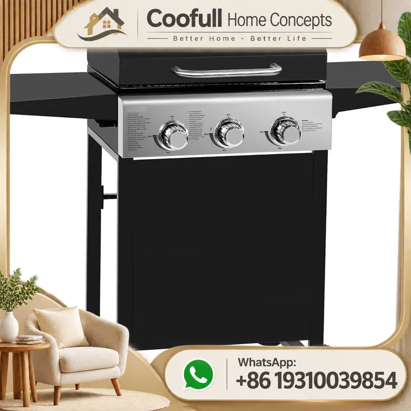 Propane Gas Grill With Side Bu - огляд і ціна Camping Cooking Table Foldable