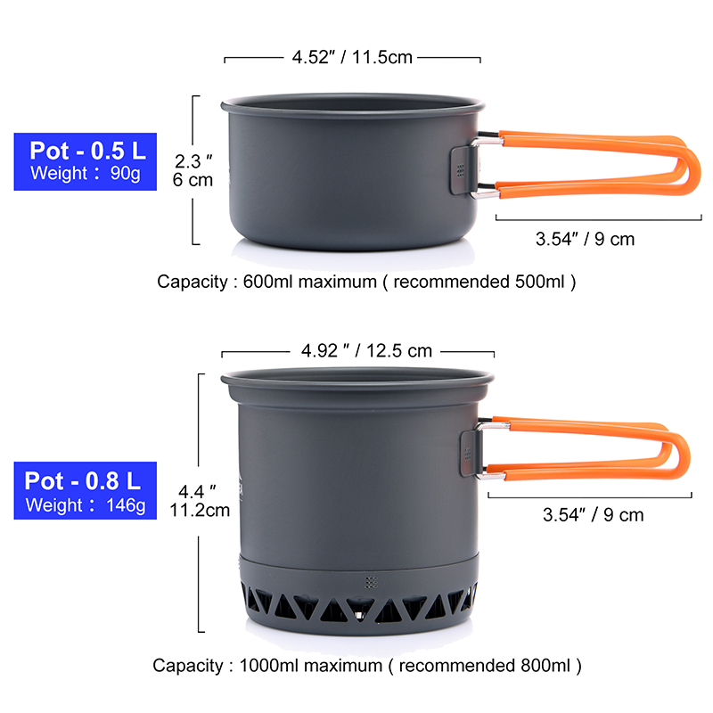 Widesea Portable Camping Cookw - огляд і ціна Camping Cooking Set 2 Person