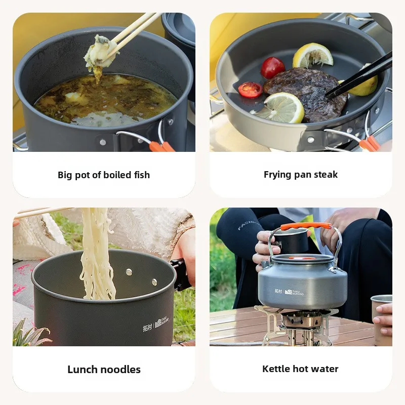 High Quality Outdoor Tableware - огляд і ціна Quality Camping Cooking Set