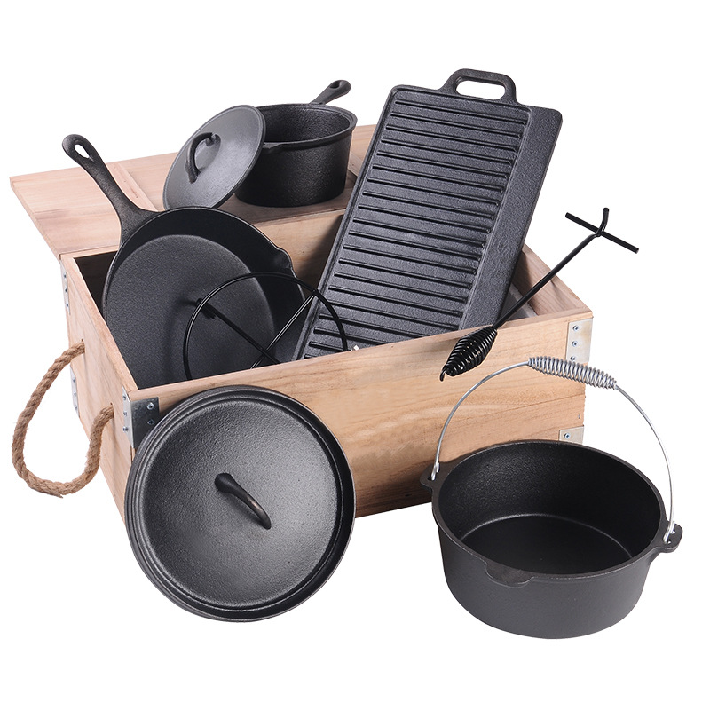 Factory Pre-Seasoned Cast Iron - огляд і ціна Camp Dutch Oven Cast