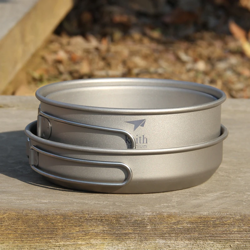 Keith 3PCS Titanium Cookware P - огляд і ціна Camping Cooking Tool Set