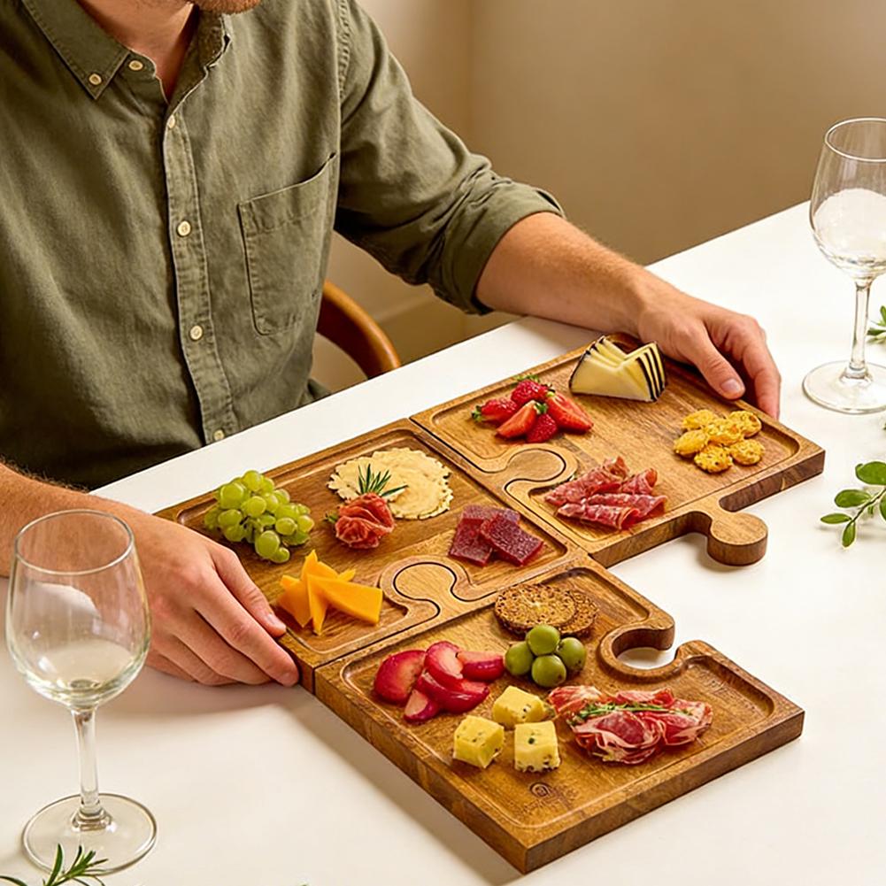 Wooden Puzzle Shaped Appetizer - огляд і ціна Camping Cooking Tool Set