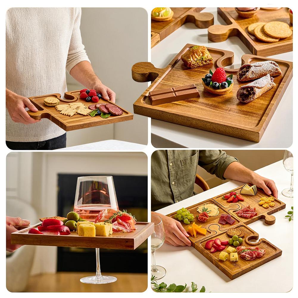 Wooden Puzzle Shaped Appetizer - огляд і ціна Camping Cooking Tool Set