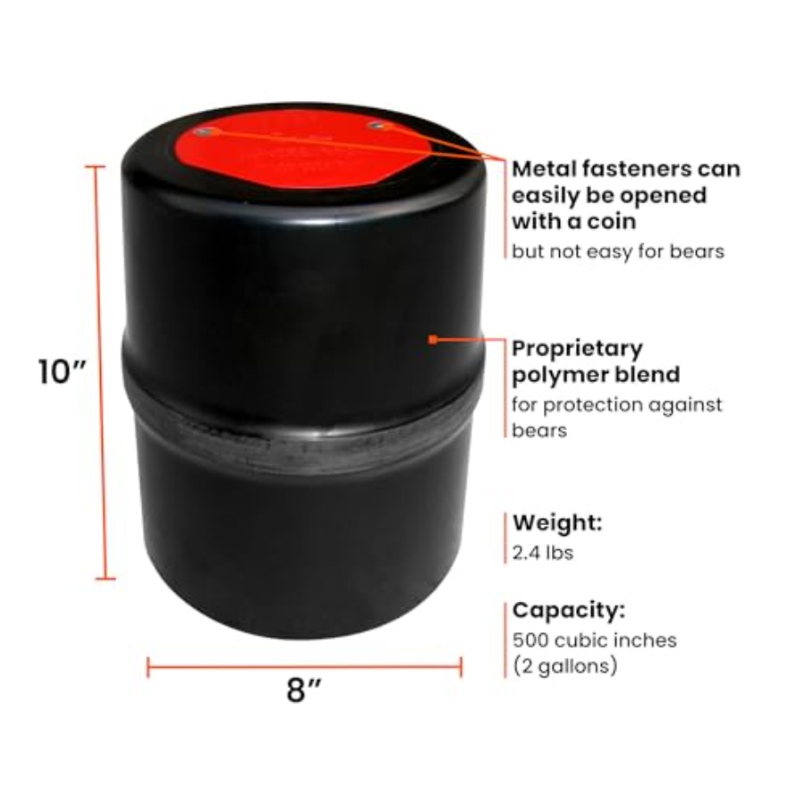Bear-Resistant Food Canister I - огляд і ціна Bear Canister Food