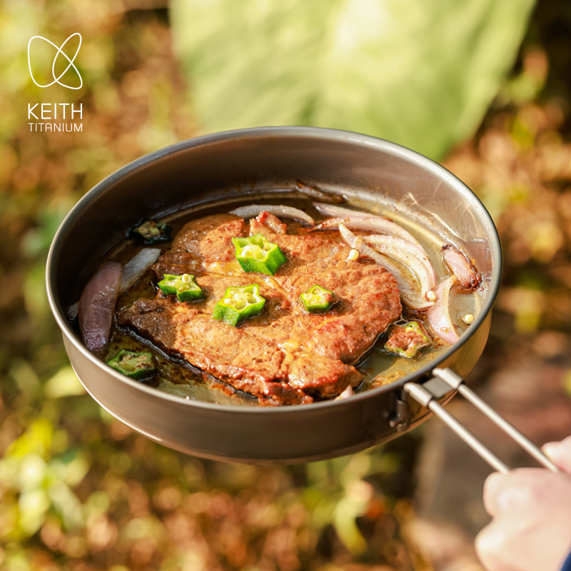 KEITH 1L Pure Titanium Frying  - огляд і ціна Camping Cooking Set 2 Person