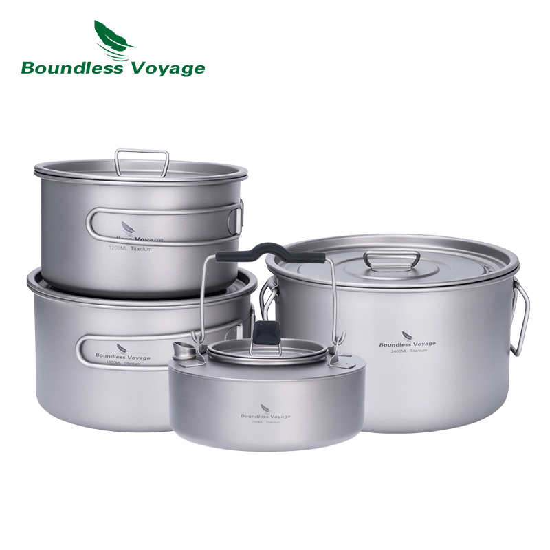 Boundless Voyage Titanium Pot  - огляд і ціна Camping Cooking Set 2 Person