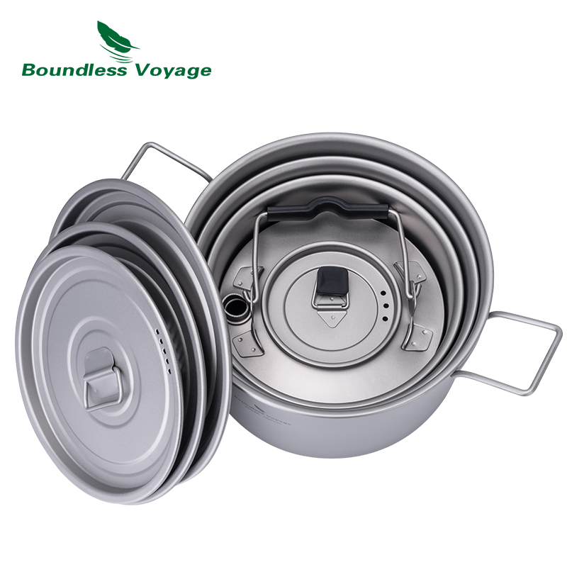 Boundless Voyage Titanium Pot  - огляд і ціна Camping Cooking Set 2 Person