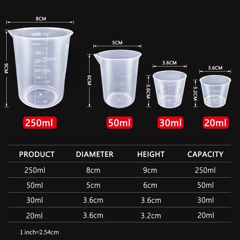 6Pcs Plastic Measuring Cups Se - огляд і ціна Camping Cooking Tool Set
