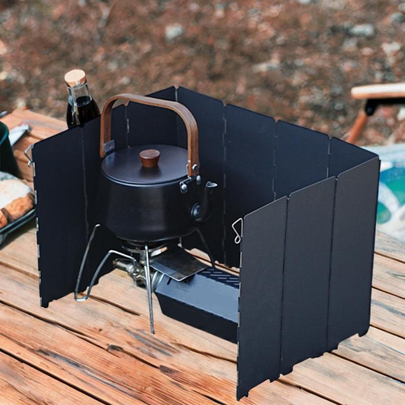 Camp Folding Wind Blocker Stai - огляд і ціна Camping Cooking Wind Blocker
