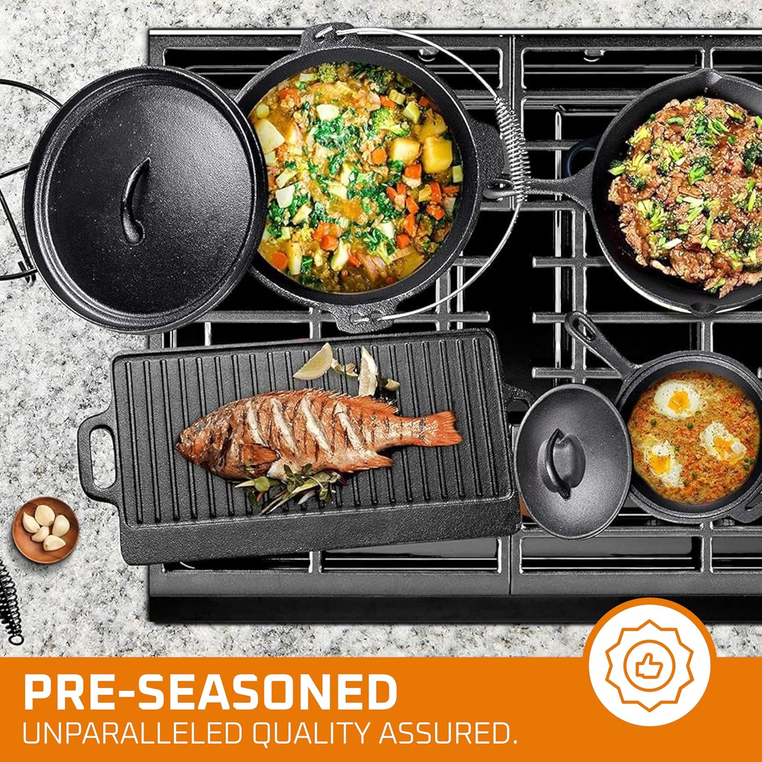 Camping Cooking Set Of 7. Pre  - огляд і ціна Camp Dutch Oven Cast