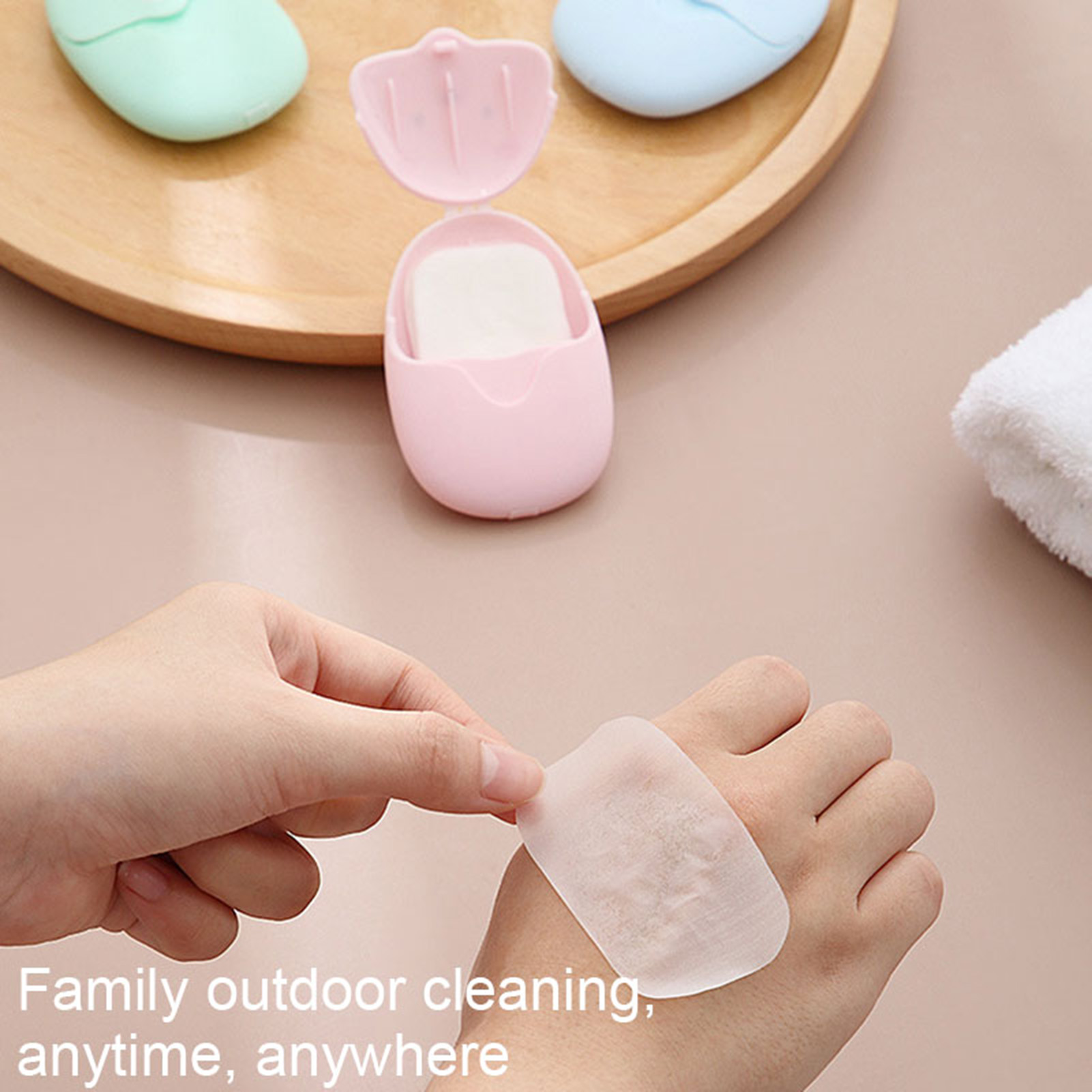 Portable 50pcs Soap Tablets Ou - огляд і ціна Biodegradable Soap Camp