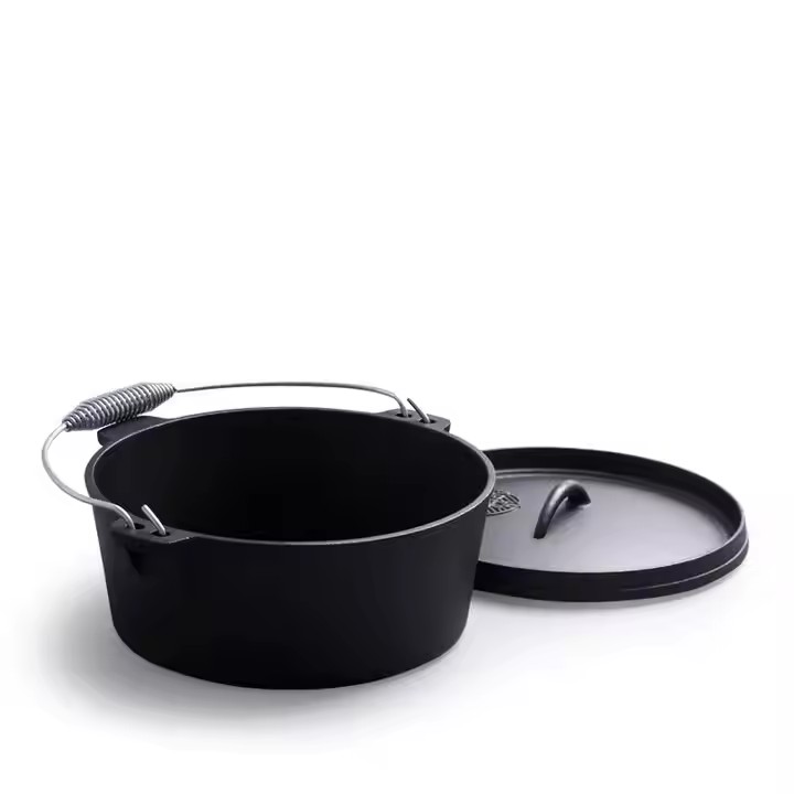 Cast Iron Dutch Pot Uncoated T - огляд і ціна Camp Dutch Oven Cast