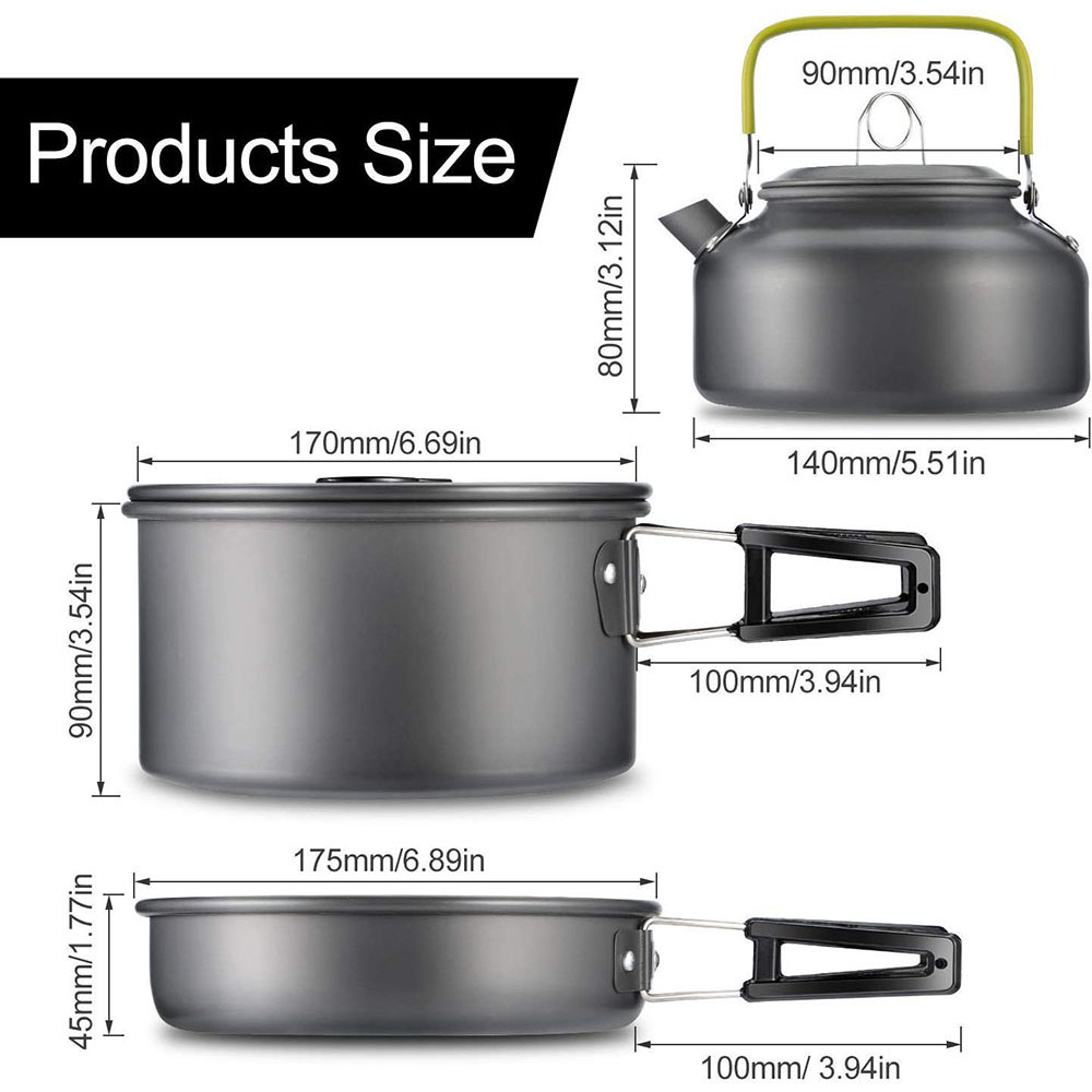 Outdoor Camping Cookware Set M - огляд і ціна Camping Cooking Accessories
