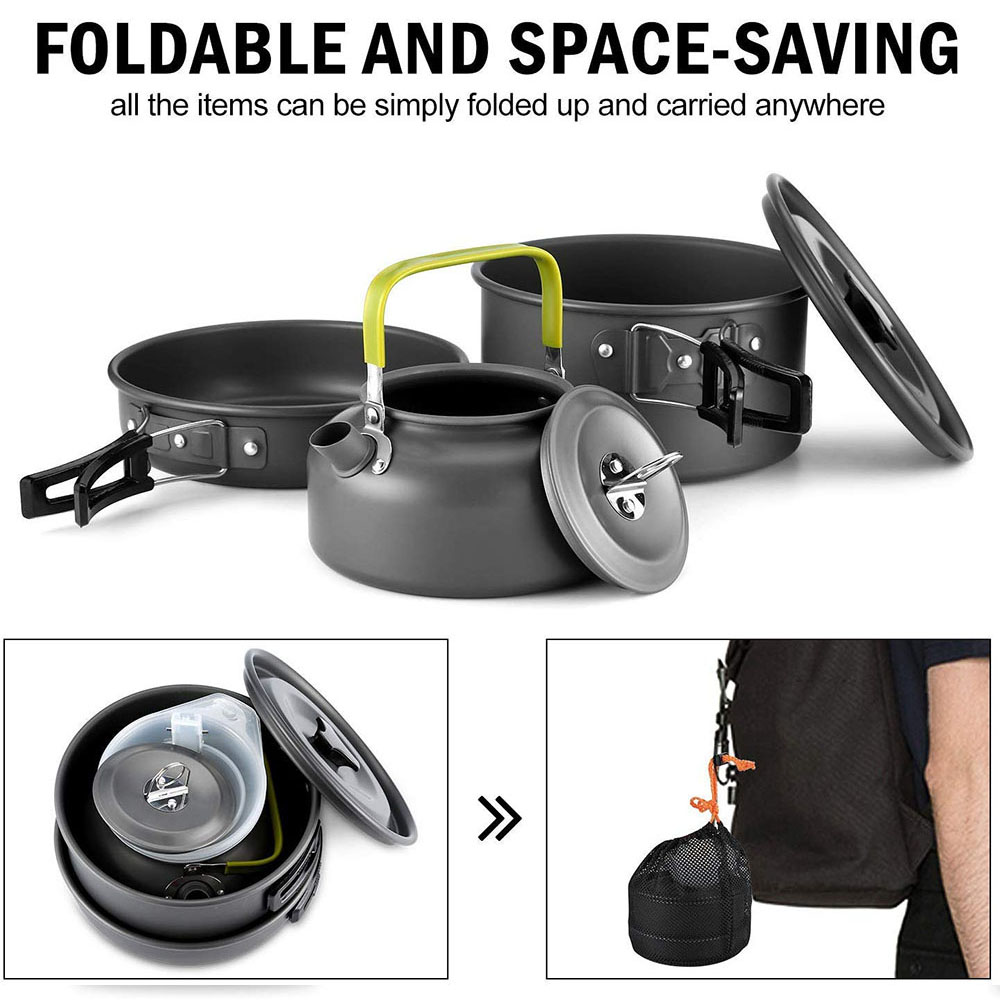Outdoor Camping Cookware Set M - огляд і ціна Camping Cooking Accessories