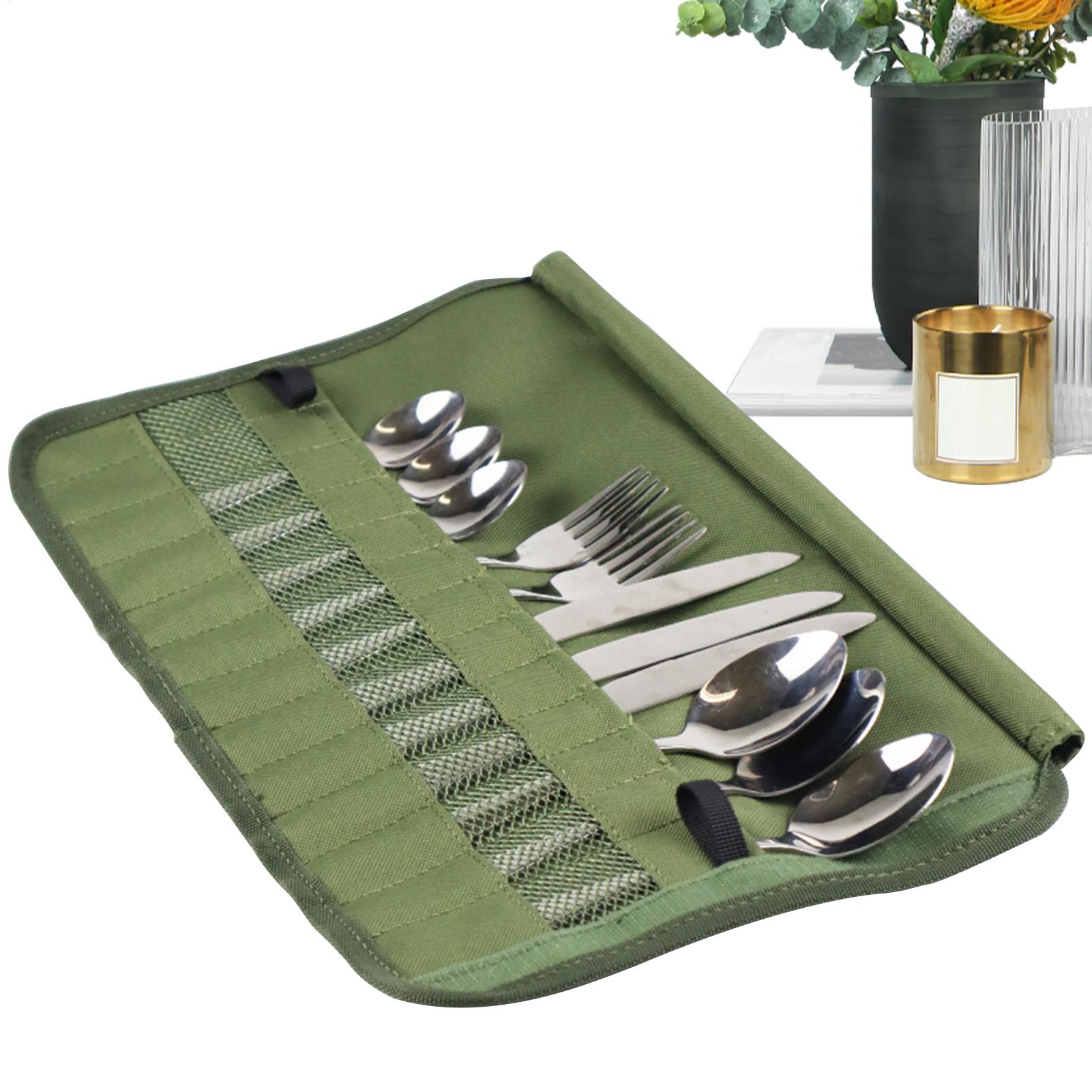 Camping Cutlery Roll Bag Kitch - огляд і ціна Camping Cooking Utensil Roll