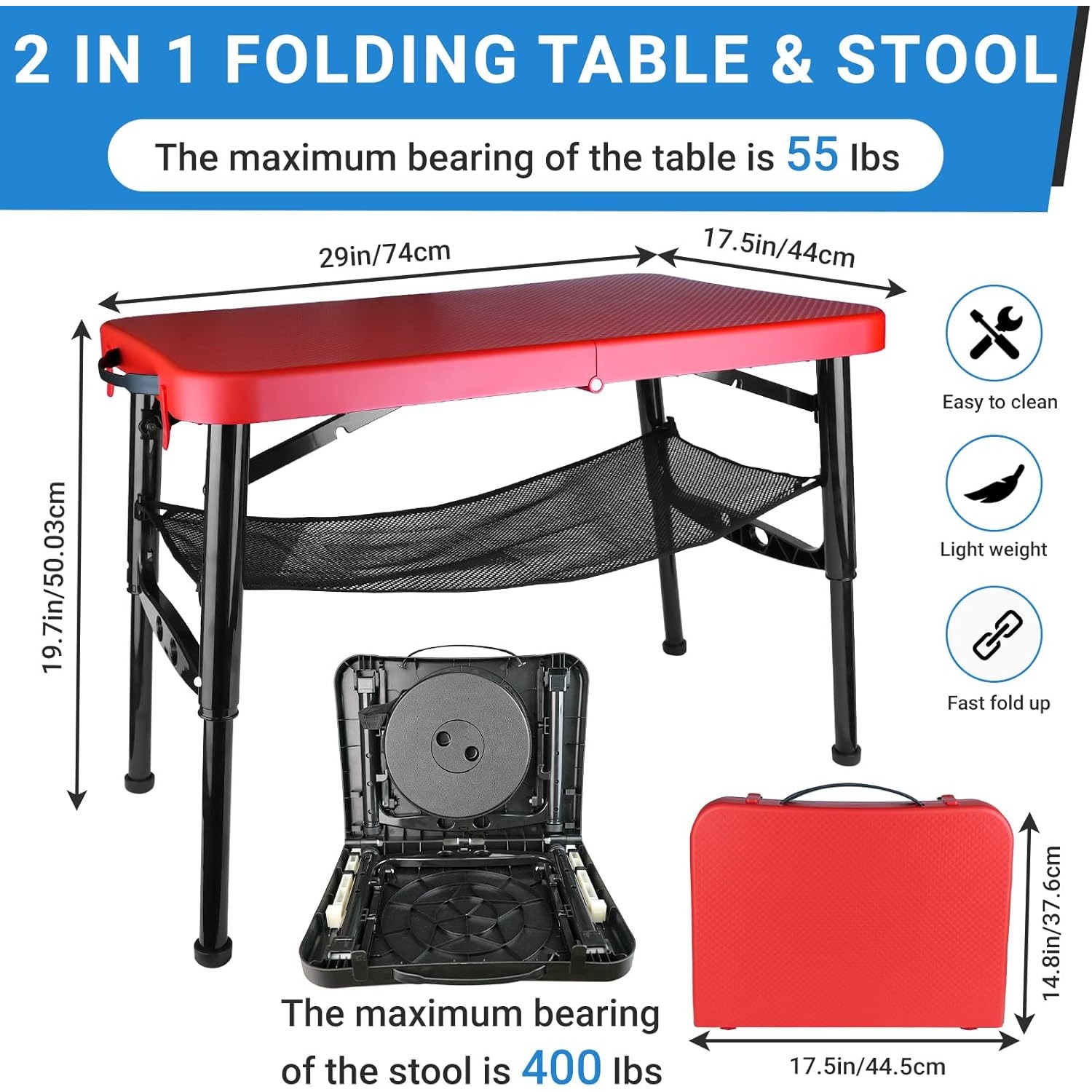Retractable Folding Table & St - огляд і ціна Camping Cooking Table Foldable